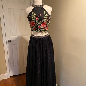 Beautiful Floral lace prom, formal, pageant dress